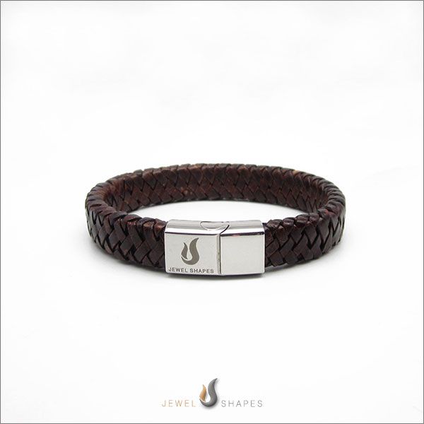 Brown Leather Bracelets Men's
