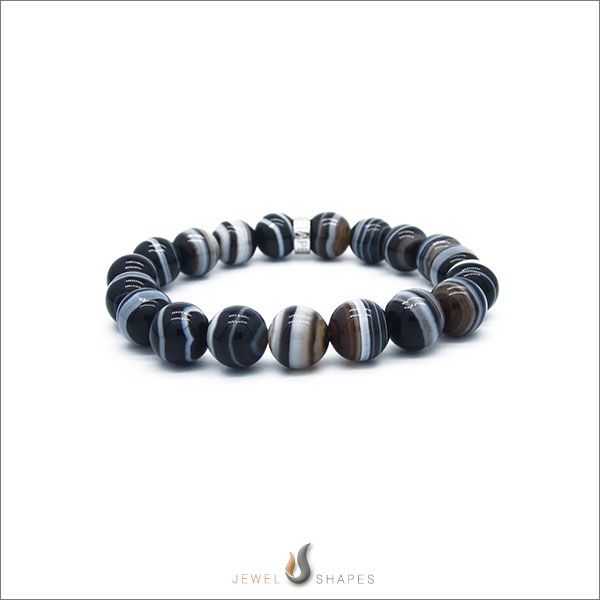 Stone_Beaded_Bracelets_With_Agate_At_Jewel_ Shapes