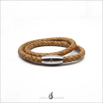 Mens Double Wrap Leather Bracelet