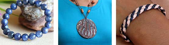 Unique handmade beaded trendy jewelry, seashell jewellery and leather jewellery for women at Jewel Shapes